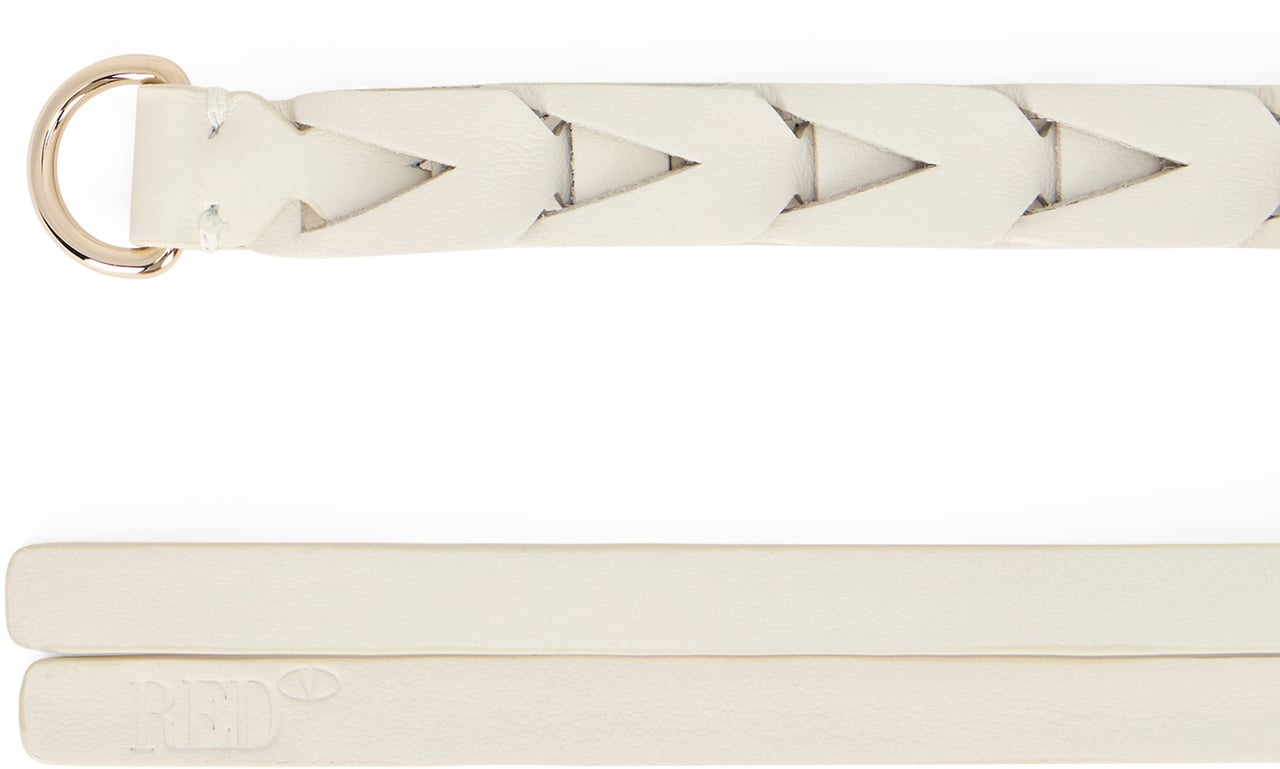 Valentino White belt with a minimal and versatile design. Wit