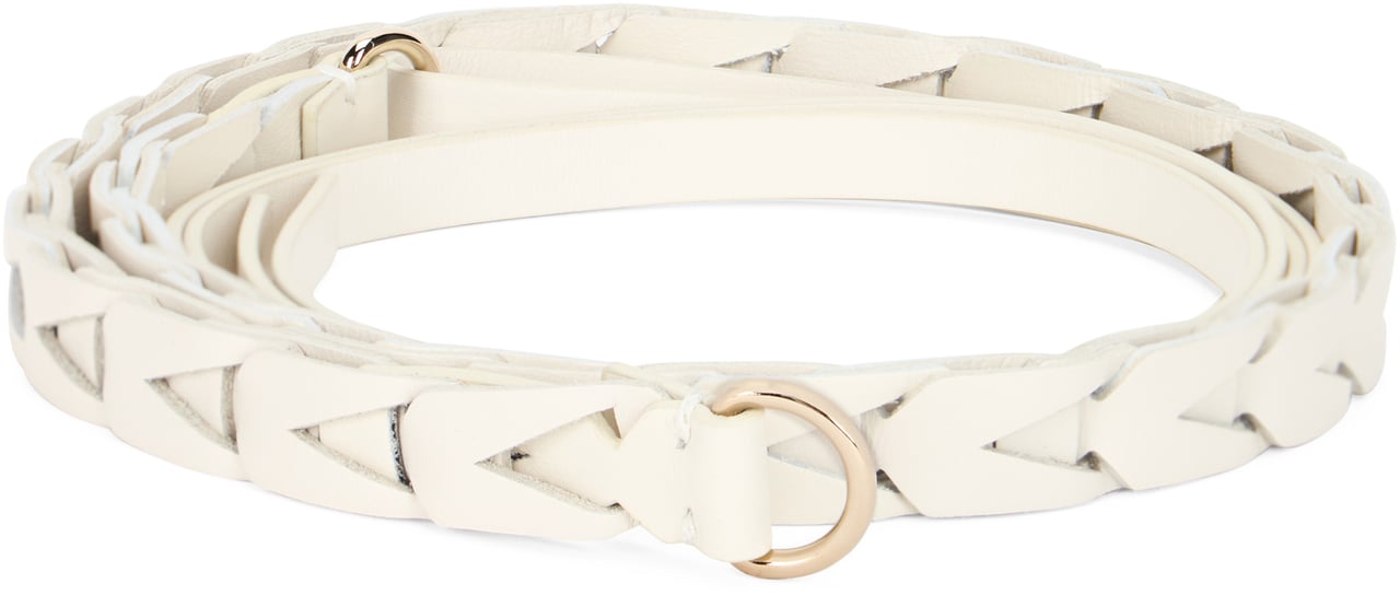 Valentino White belt with a minimal and versatile design. Neutraal