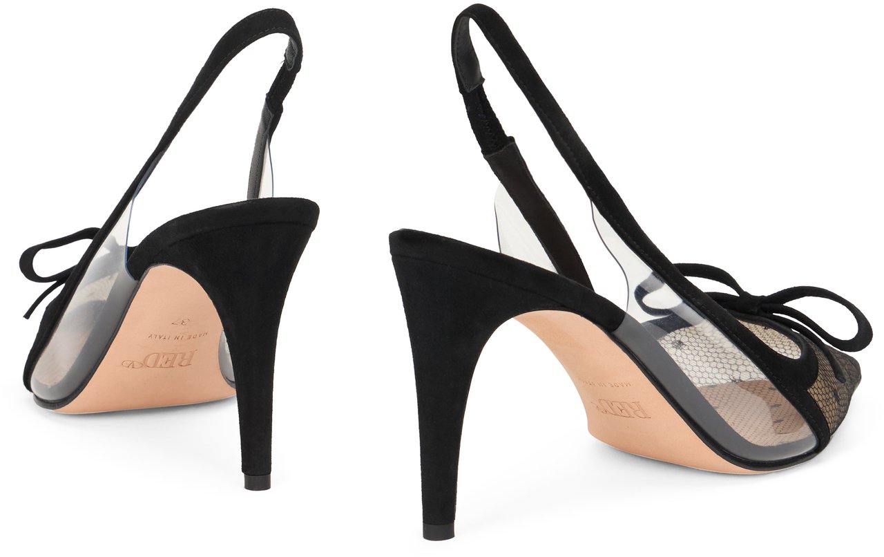 Valentino Elegant décolleté with medium heel height. Zwart