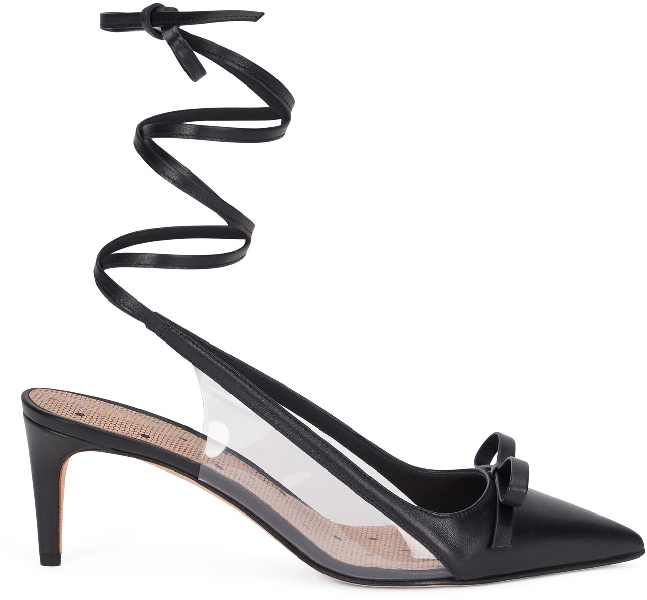 Valentino Black pointed décolletage Zwart