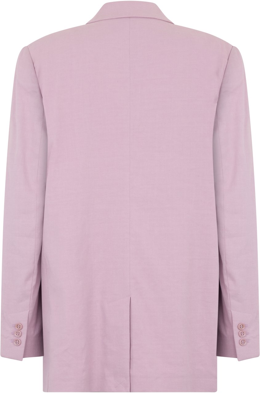 Valentino Elegant double-breasted pink blazer. Roze