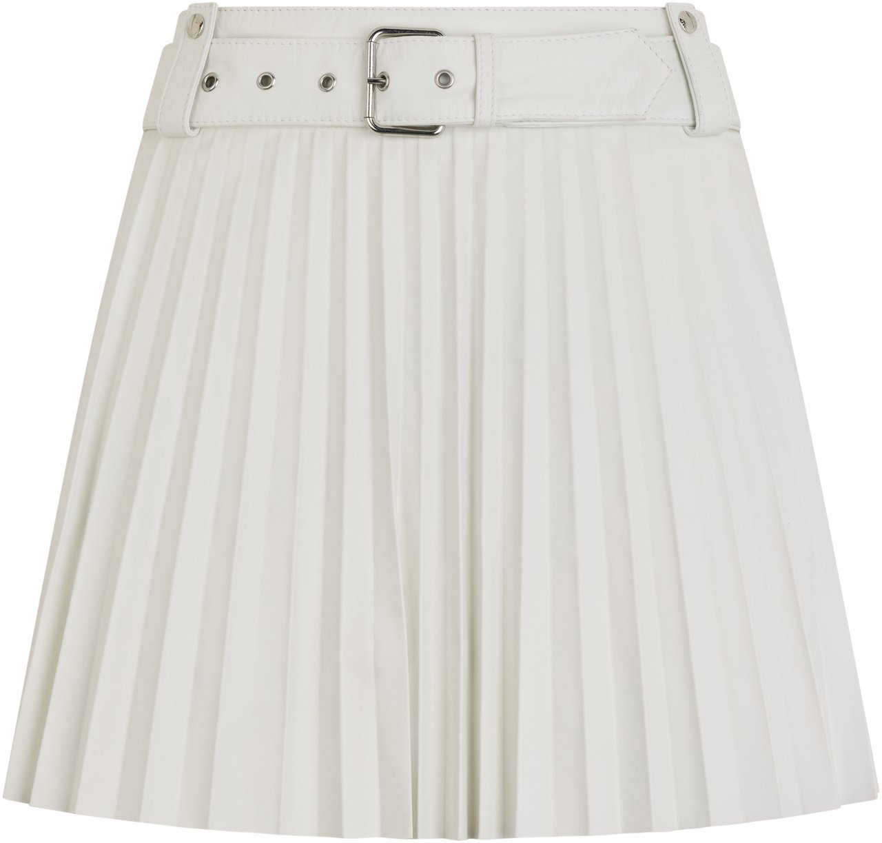 Valentino White pleated skirt, lightweight, versatile, and refined. Wit