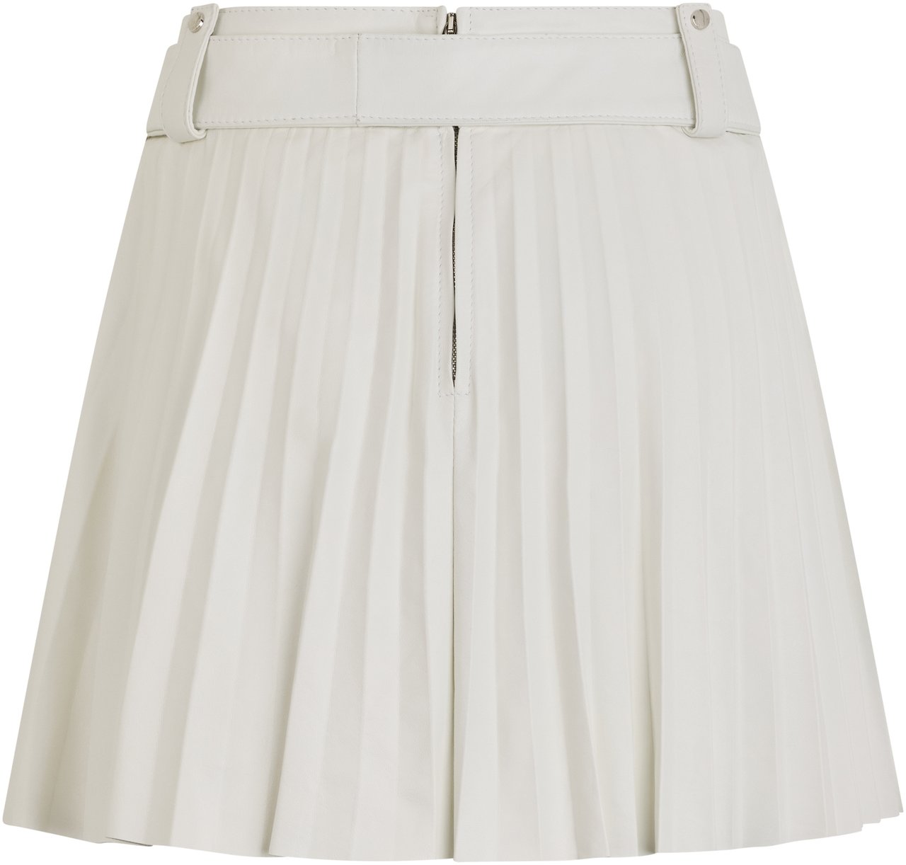 Valentino White pleated skirt, lightweight, versatile, and refined. Wit