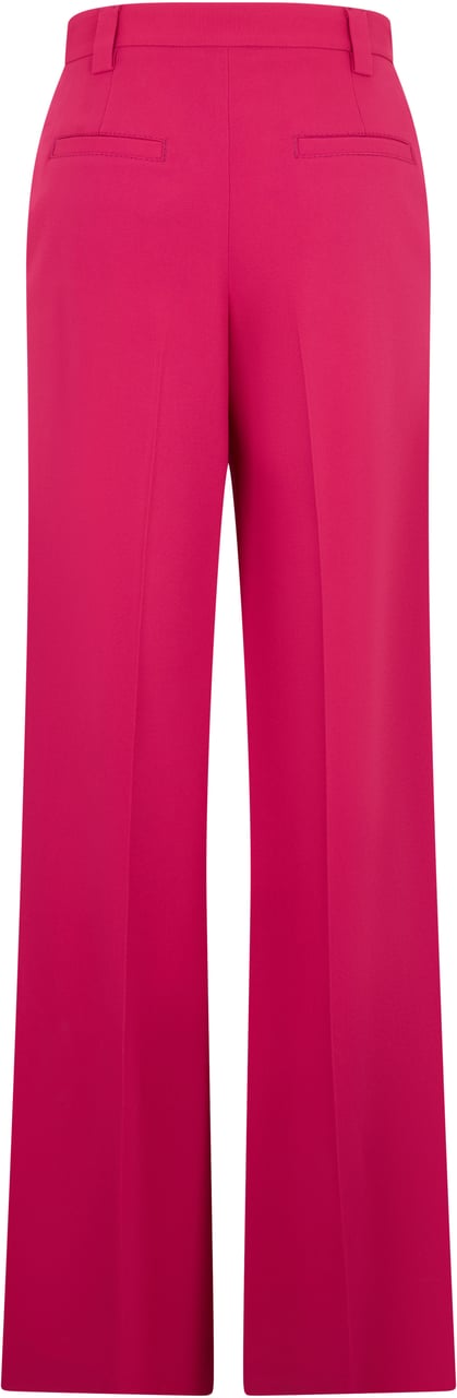 Valentino Fuchsia wide-leg pants with a high waist and a modern, elegant design. Rood