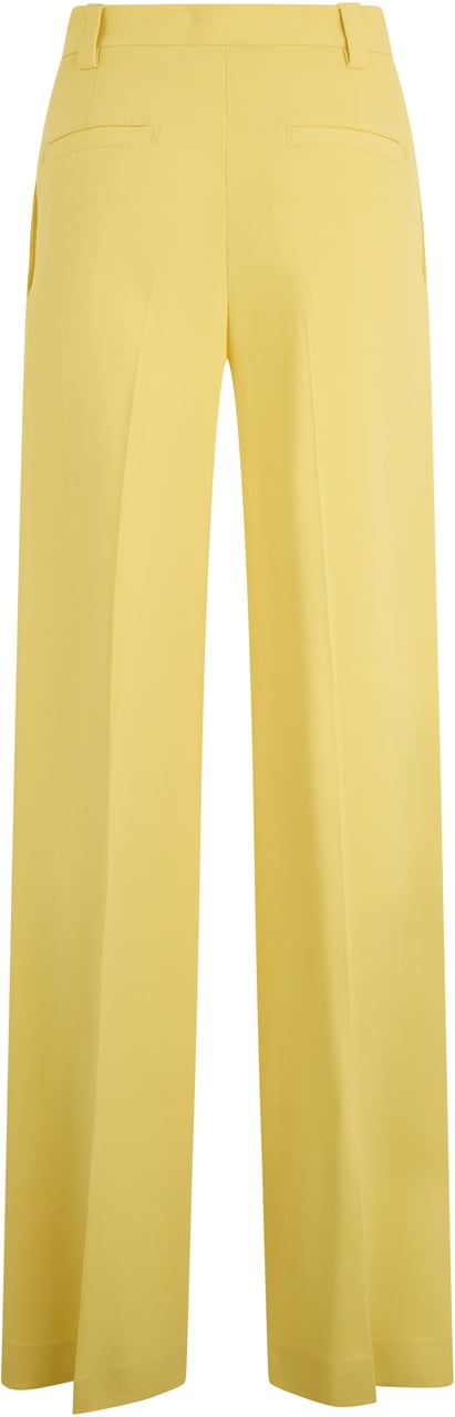 Valentino Soft, elegant, long yellow pants. Geel