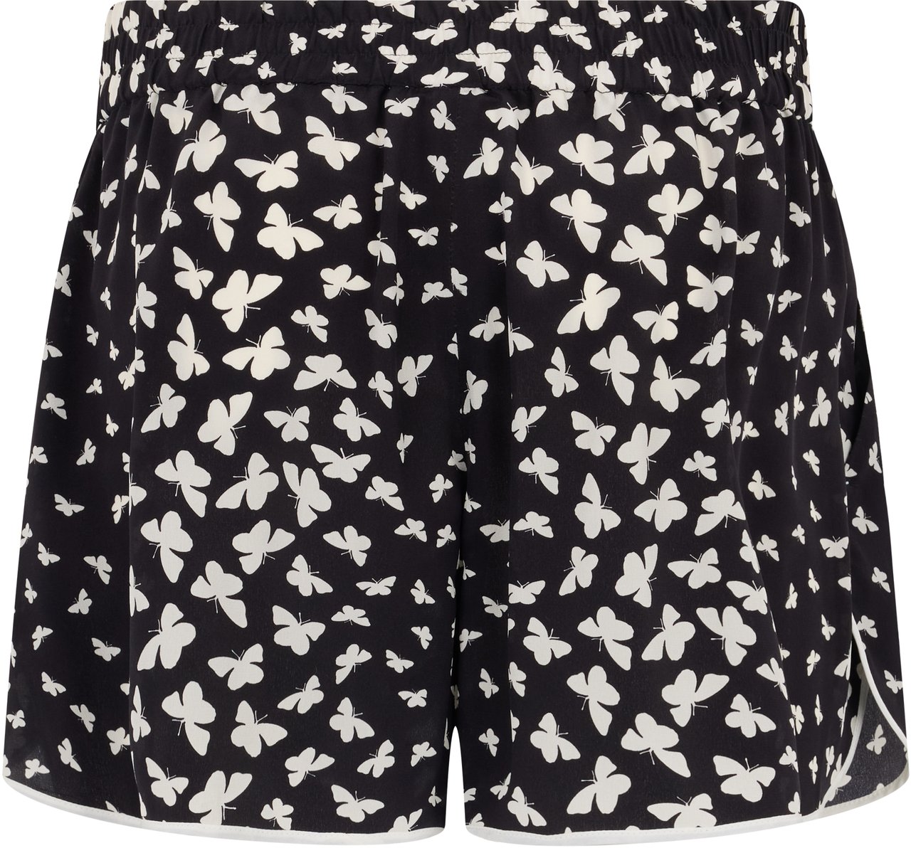 Valentino Black short pants with a white pattern Zwart