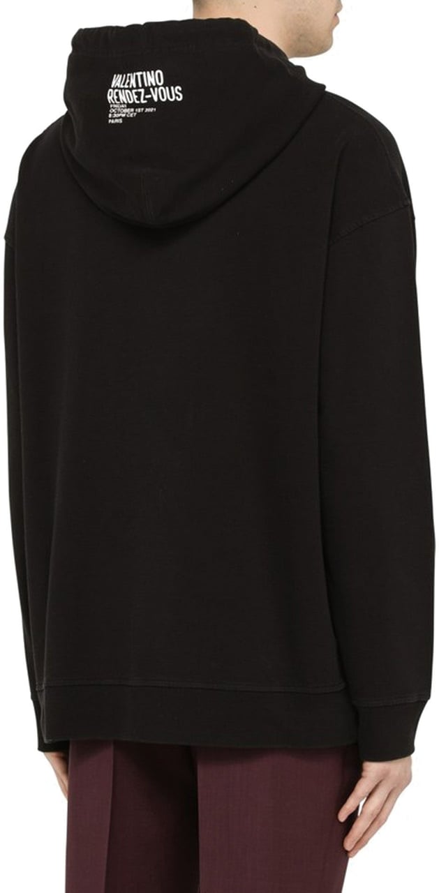 Valentino Valentino Graphic Printed Sweatshirt Zwart