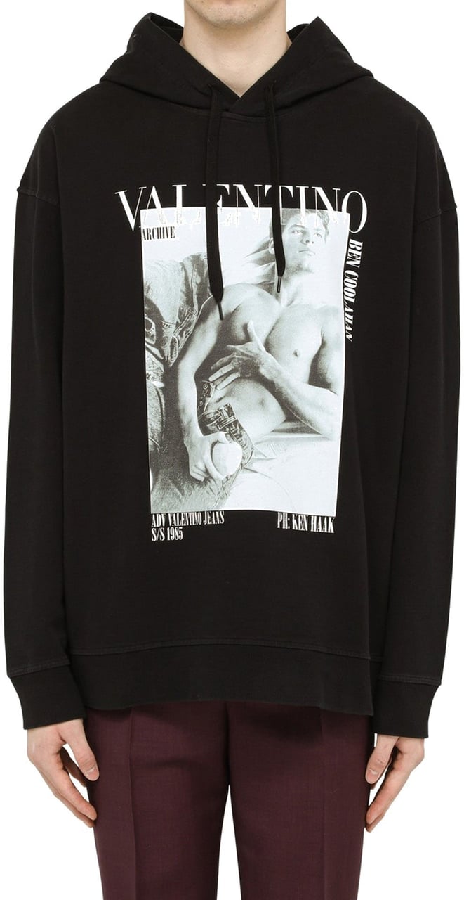Valentino Valentino Graphic Printed Sweatshirt Zwart