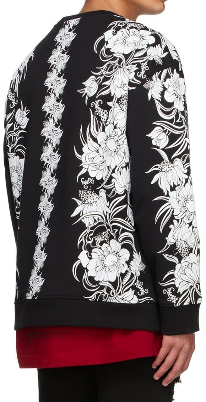 Valentino Valentino Flowers Daisyland Sweatshirt Zwart