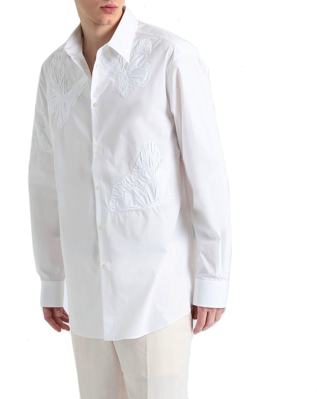 Valentino Valentino Cotton Shirt Wit