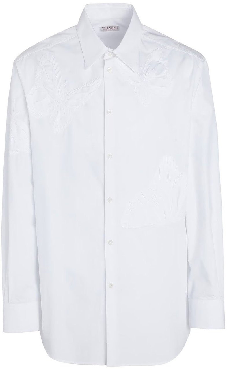 Valentino Valentino Cotton Shirt Wit