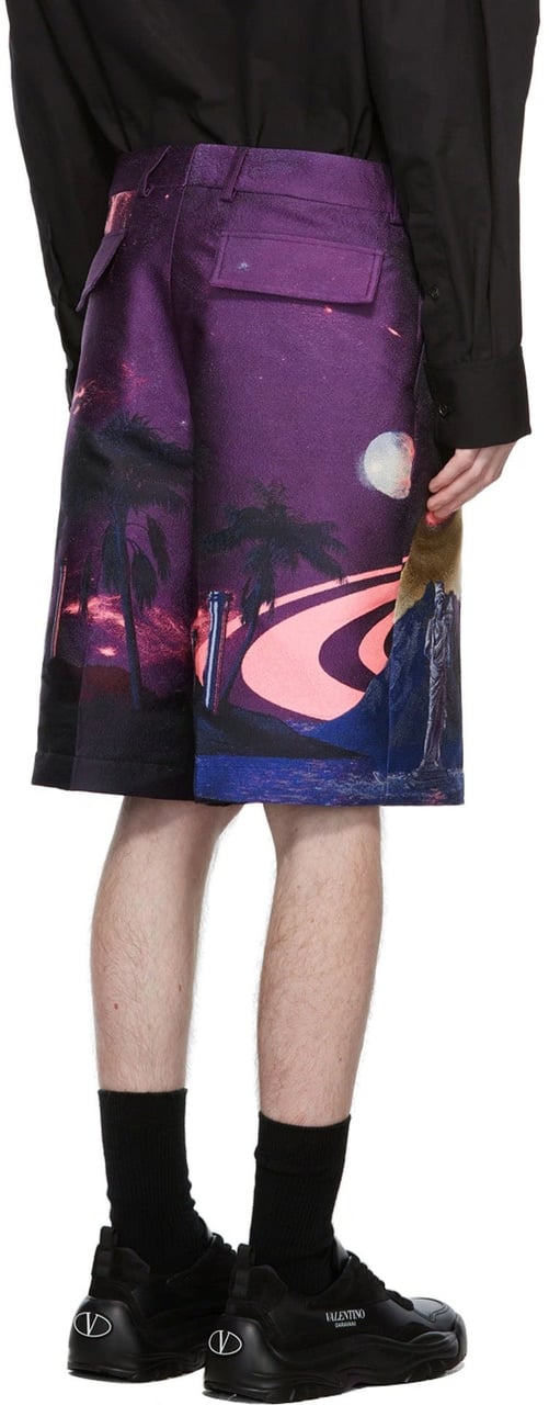 Valentino Valentino Garavani Water Nights Shorts Paars