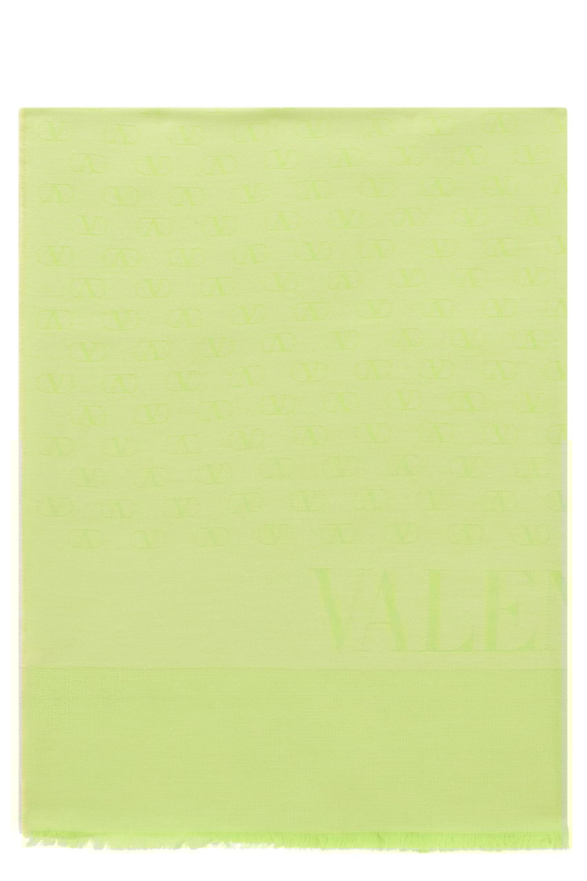 Valentino Cotton blend scarf Groen