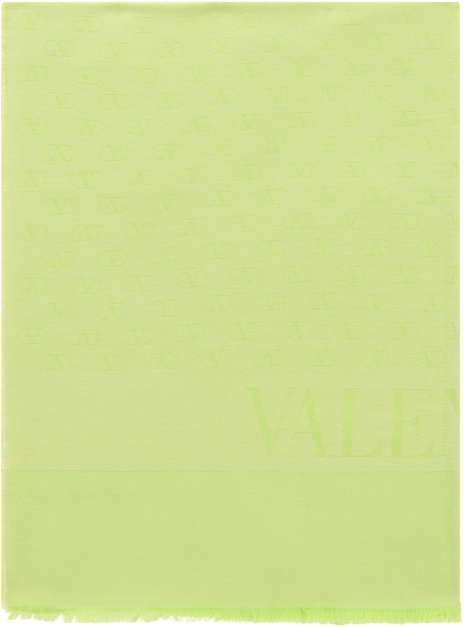 Valentino Cotton blend scarf Groen