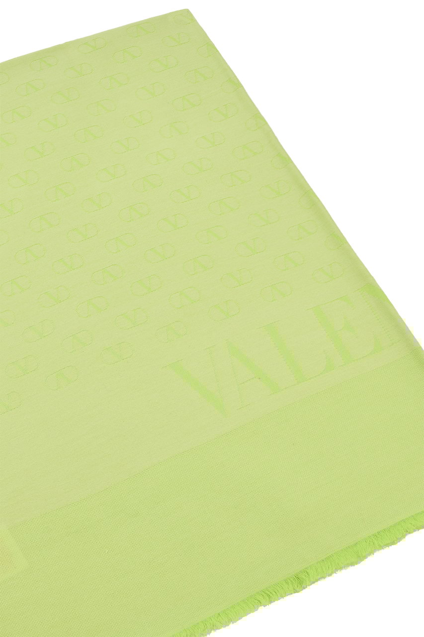 Valentino Cotton blend scarf Groen