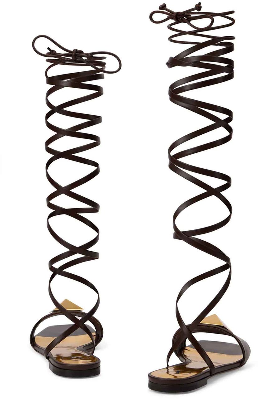 Valentino VALENTINO GARAVANI Spiral sandals Bruin