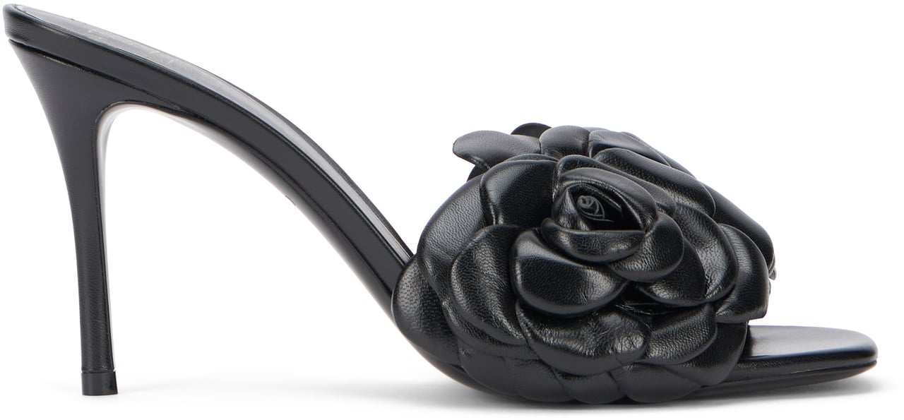 Valentino Leather mules Zwart