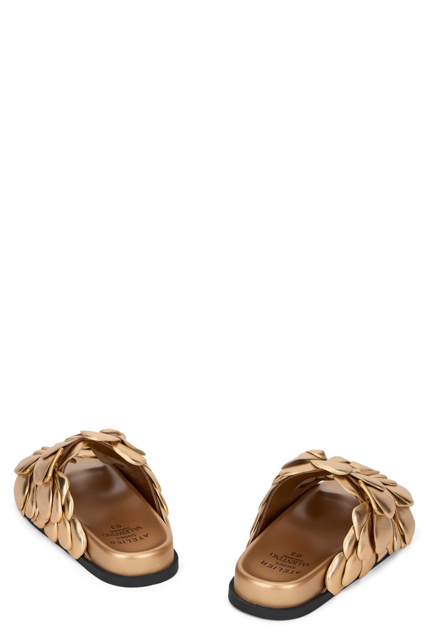 Valentino Slides in leather Goud