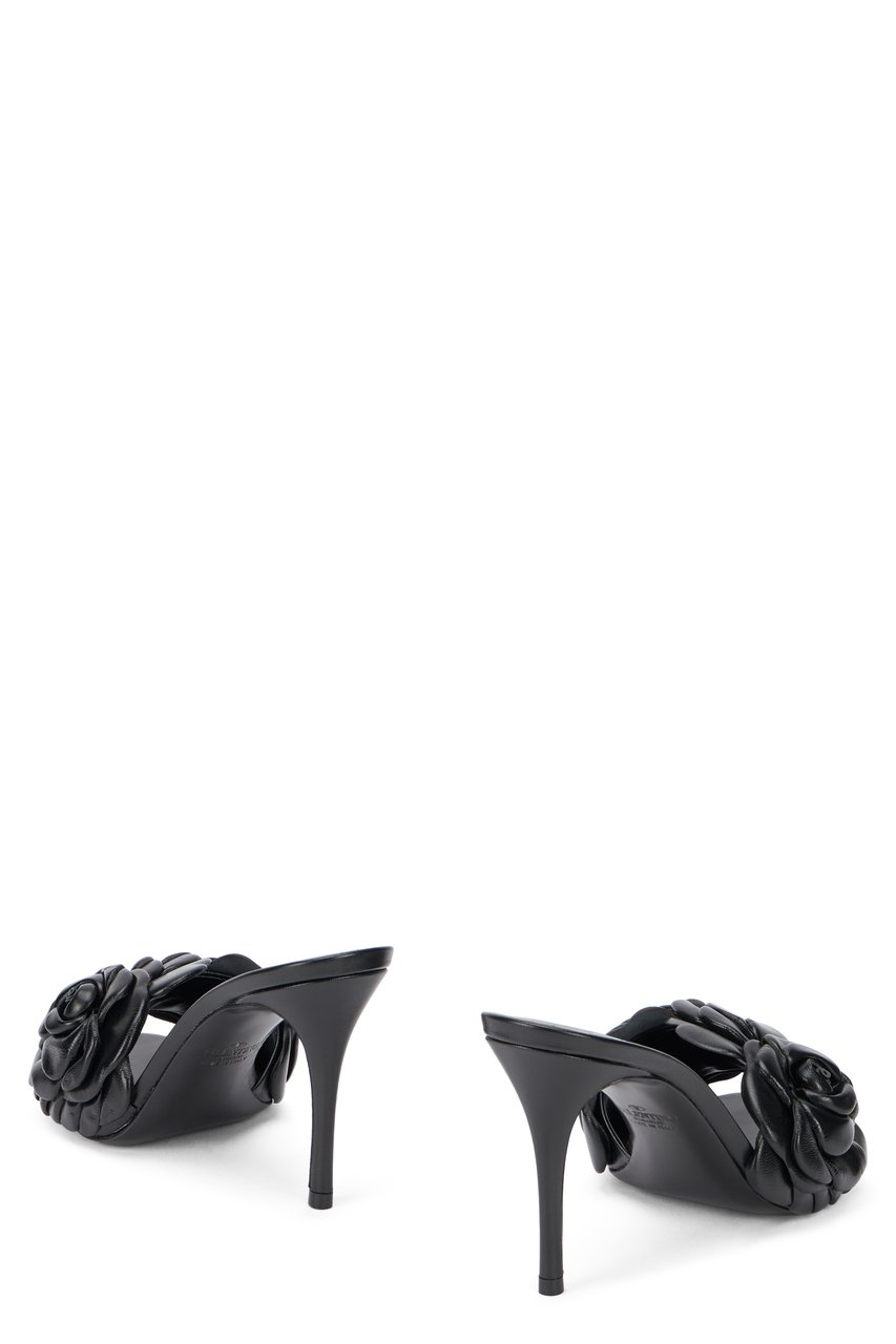 Valentino Leather mules Zwart