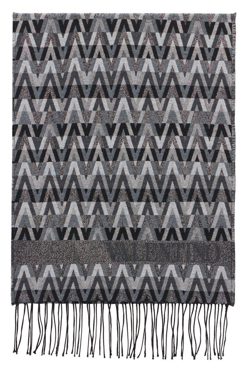 Valentino Jacquard scarf Grijs