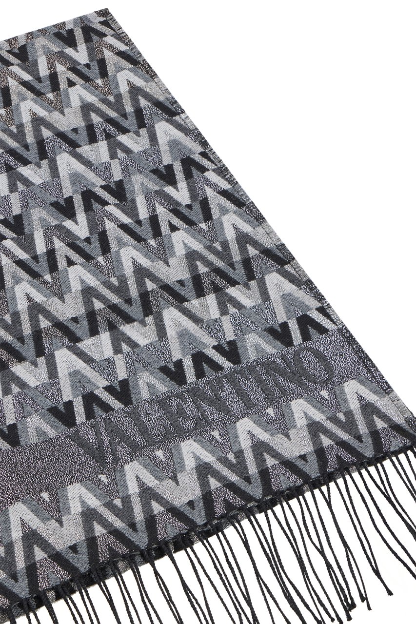Valentino Jacquard scarf Grijs