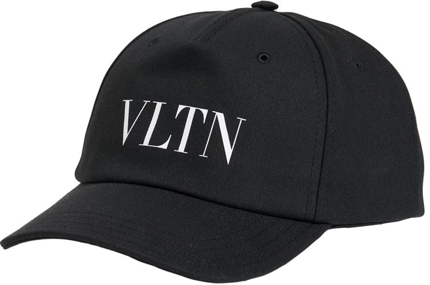 Valentino Black hat with logo Zwart