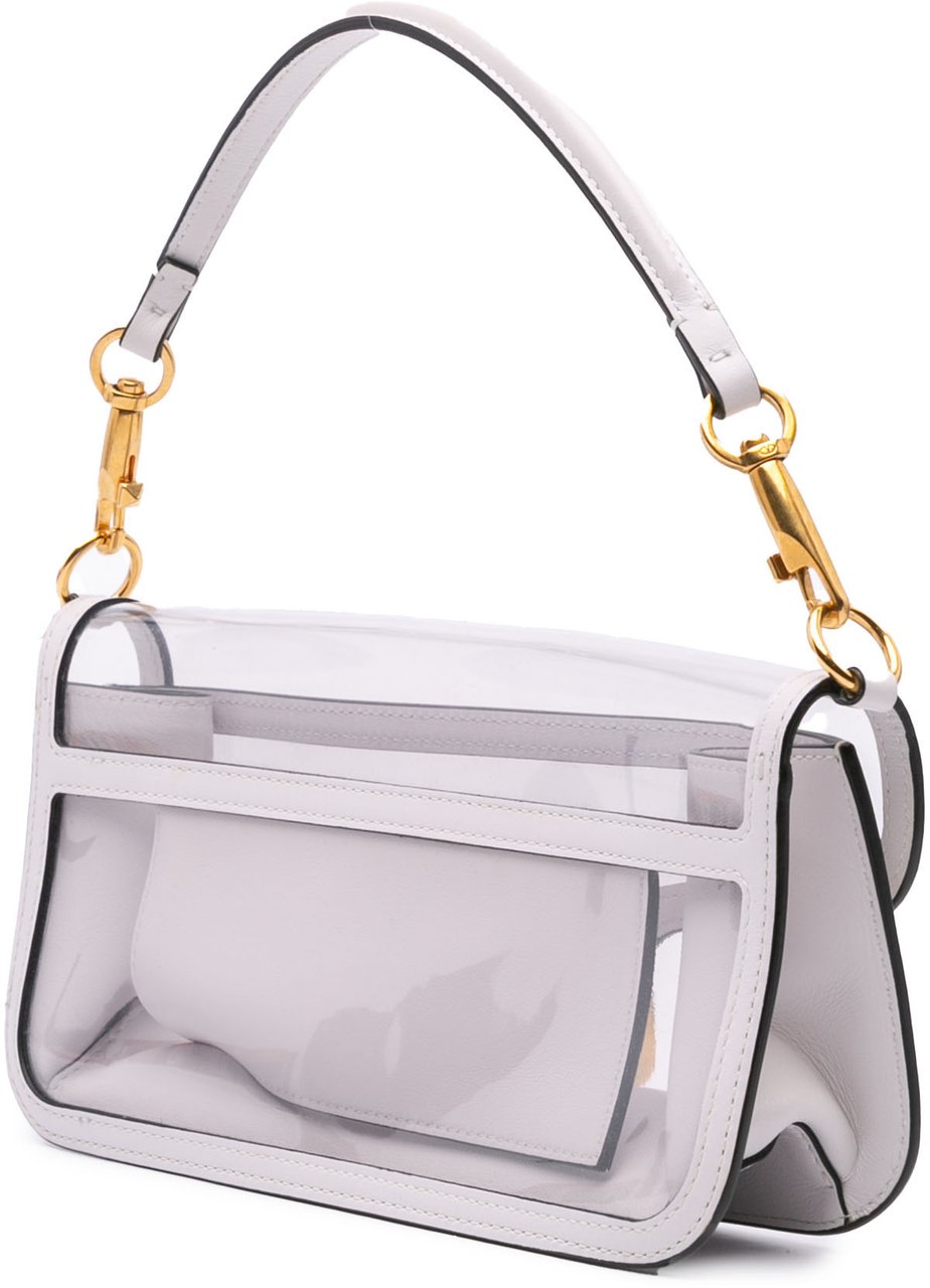 Valentino PVC VLogo Loco Satchel Wit