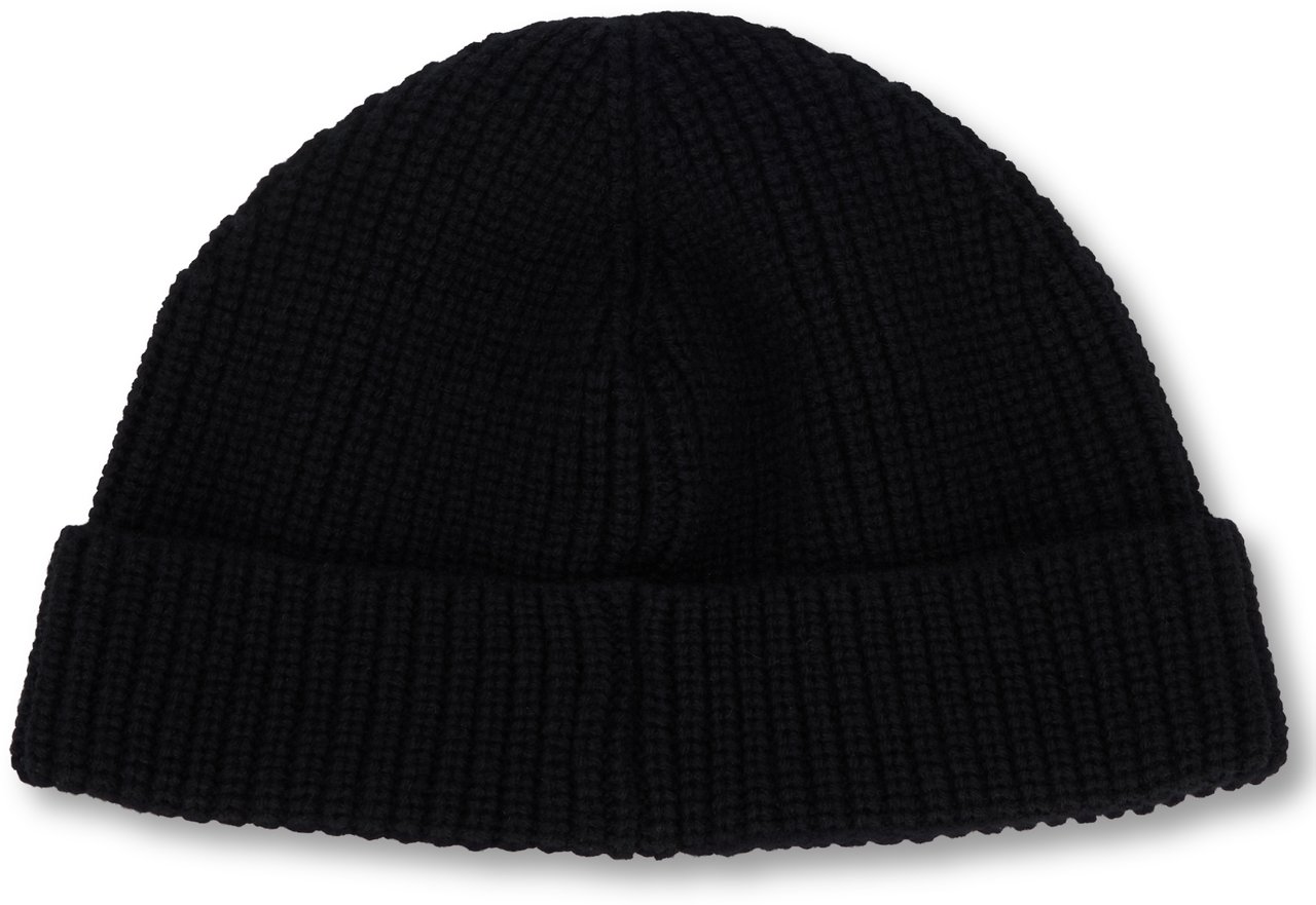 Valentino Knit hat with logo Zwart