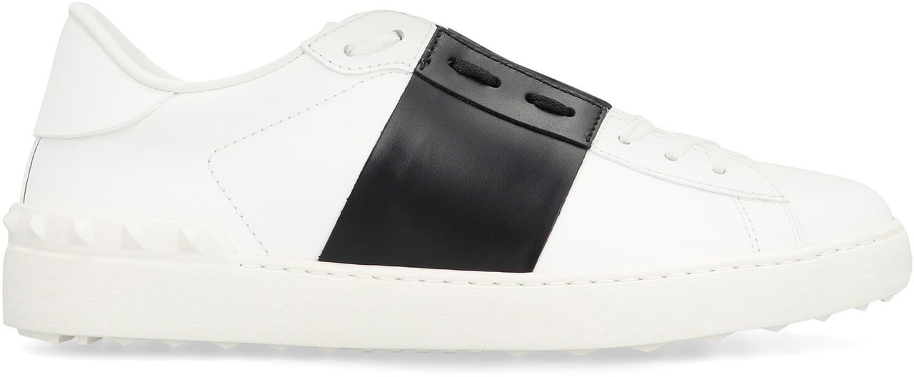 Valentino Garavani - Open Leather low-top sneakers Wit