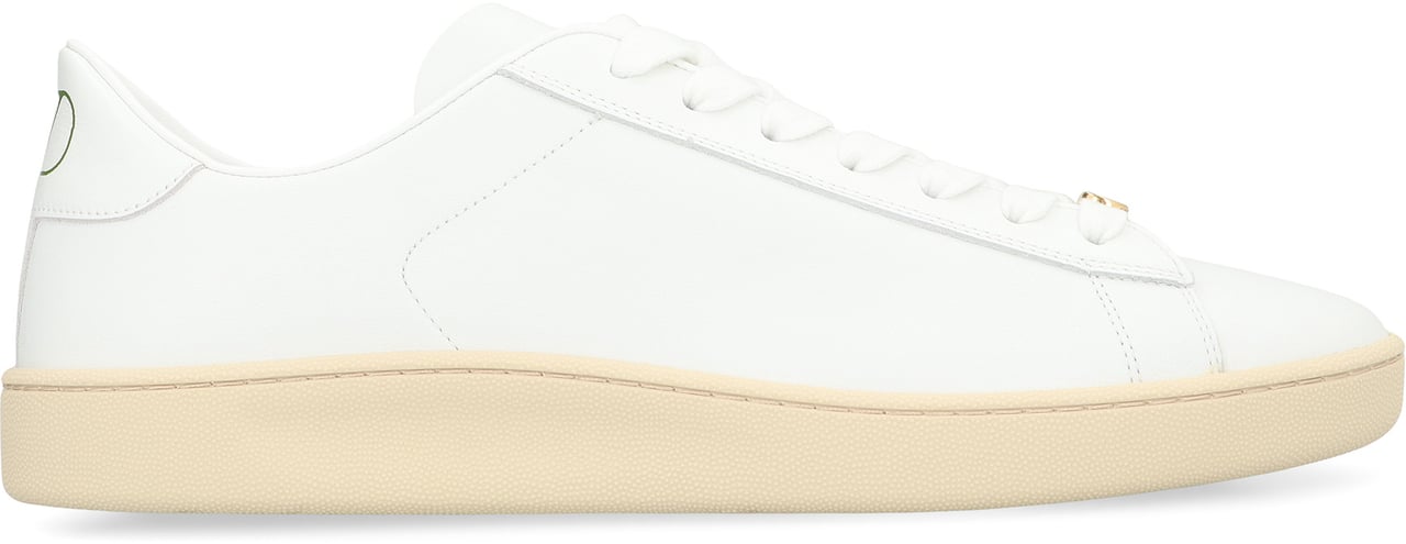 Valentino Royco leather low-top sneakers Wit