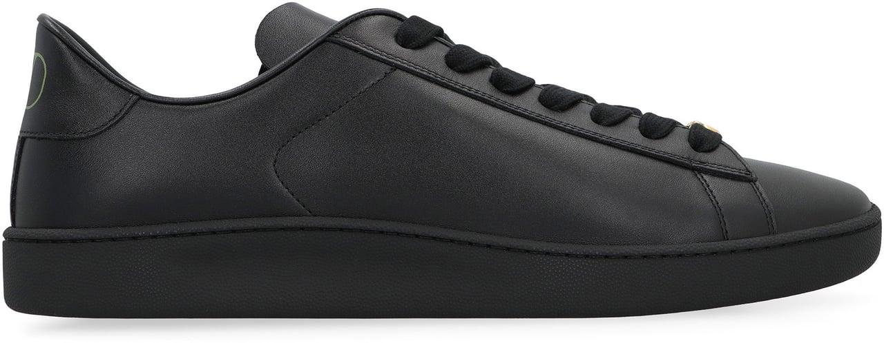 Valentino Royco leather low-top sneakers Groen