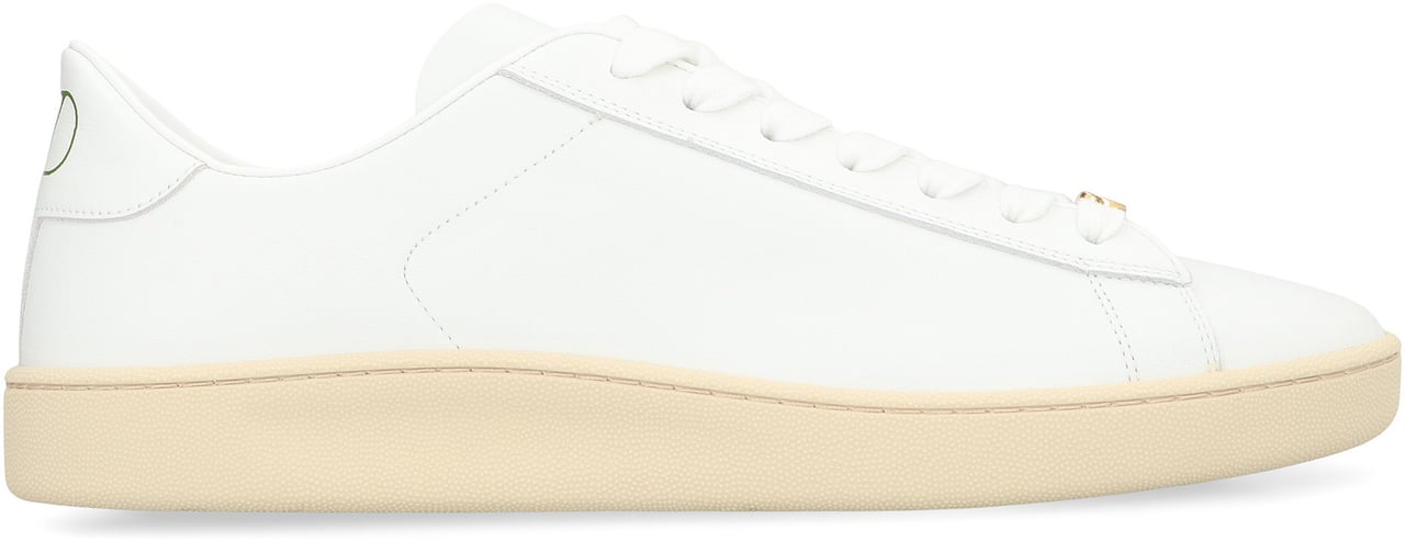 Valentino Royco leather low-top sneakers Wit