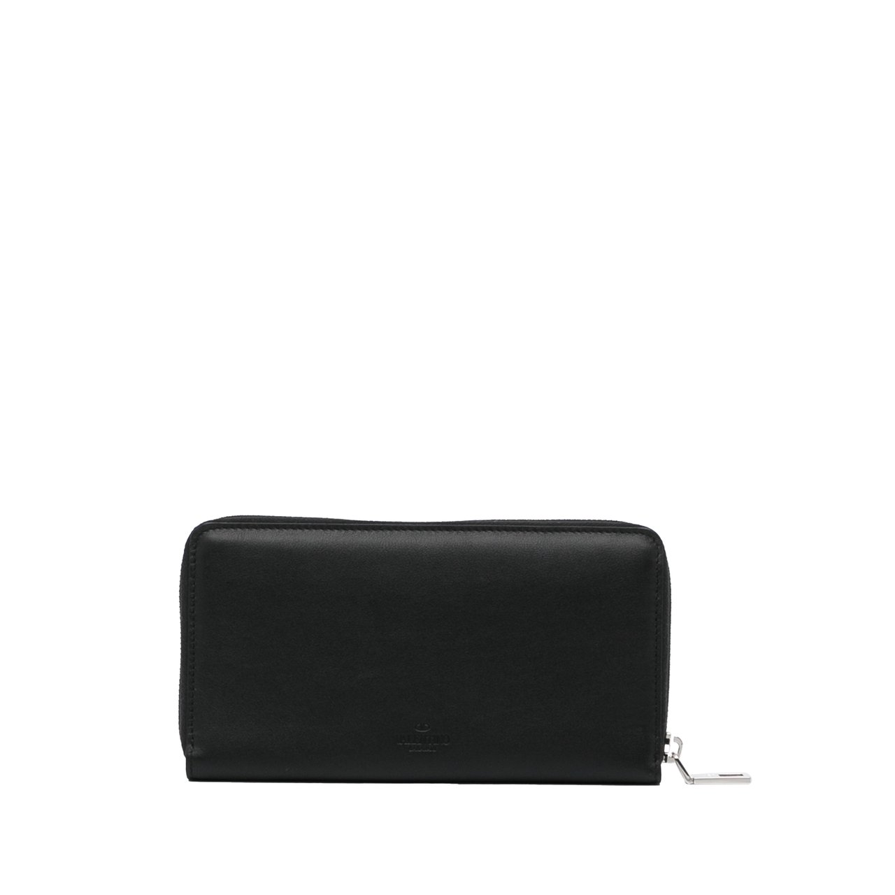 Valentino Studded Zip Around Wallet Zwart