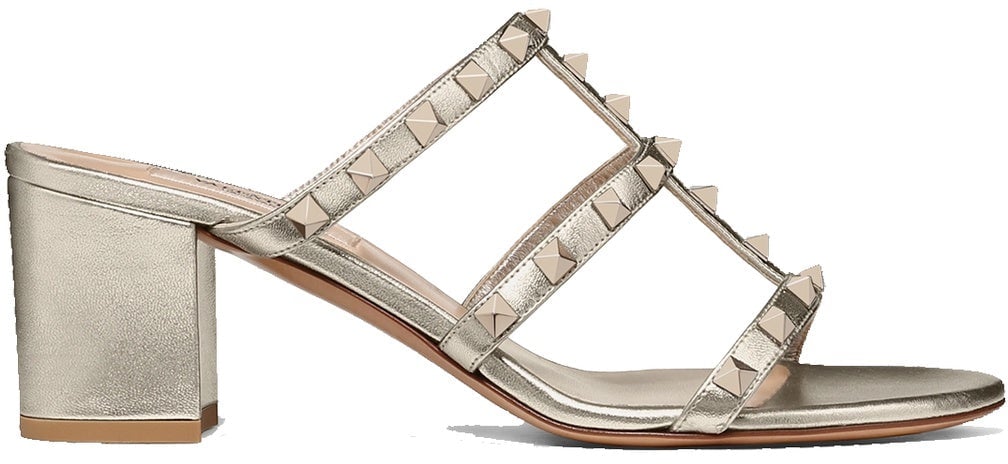 Valentino Valentino Garavani Rockstud Mules Goud
