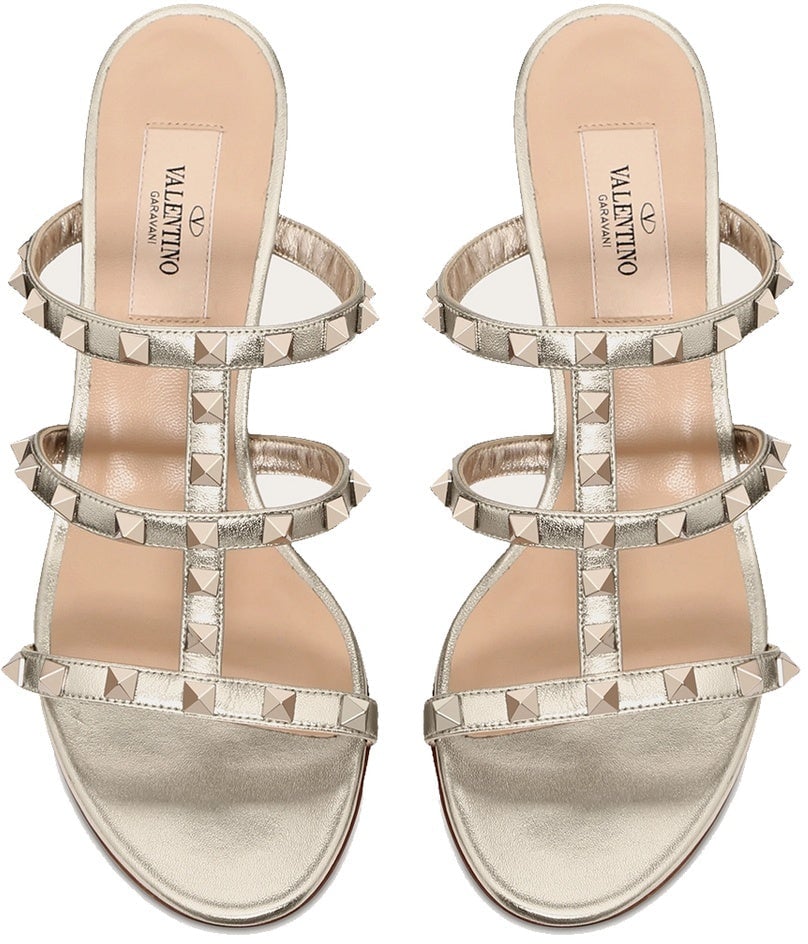 Valentino Valentino Garavani Rockstud Mules Goud