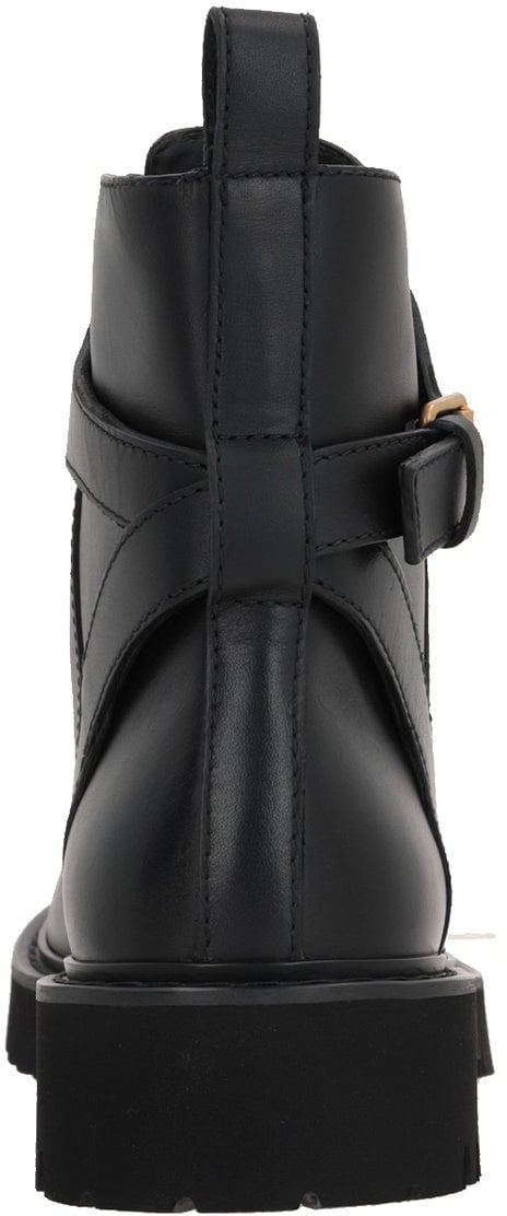 Valentino Garavani Vlogo Ankle Boots Zwart