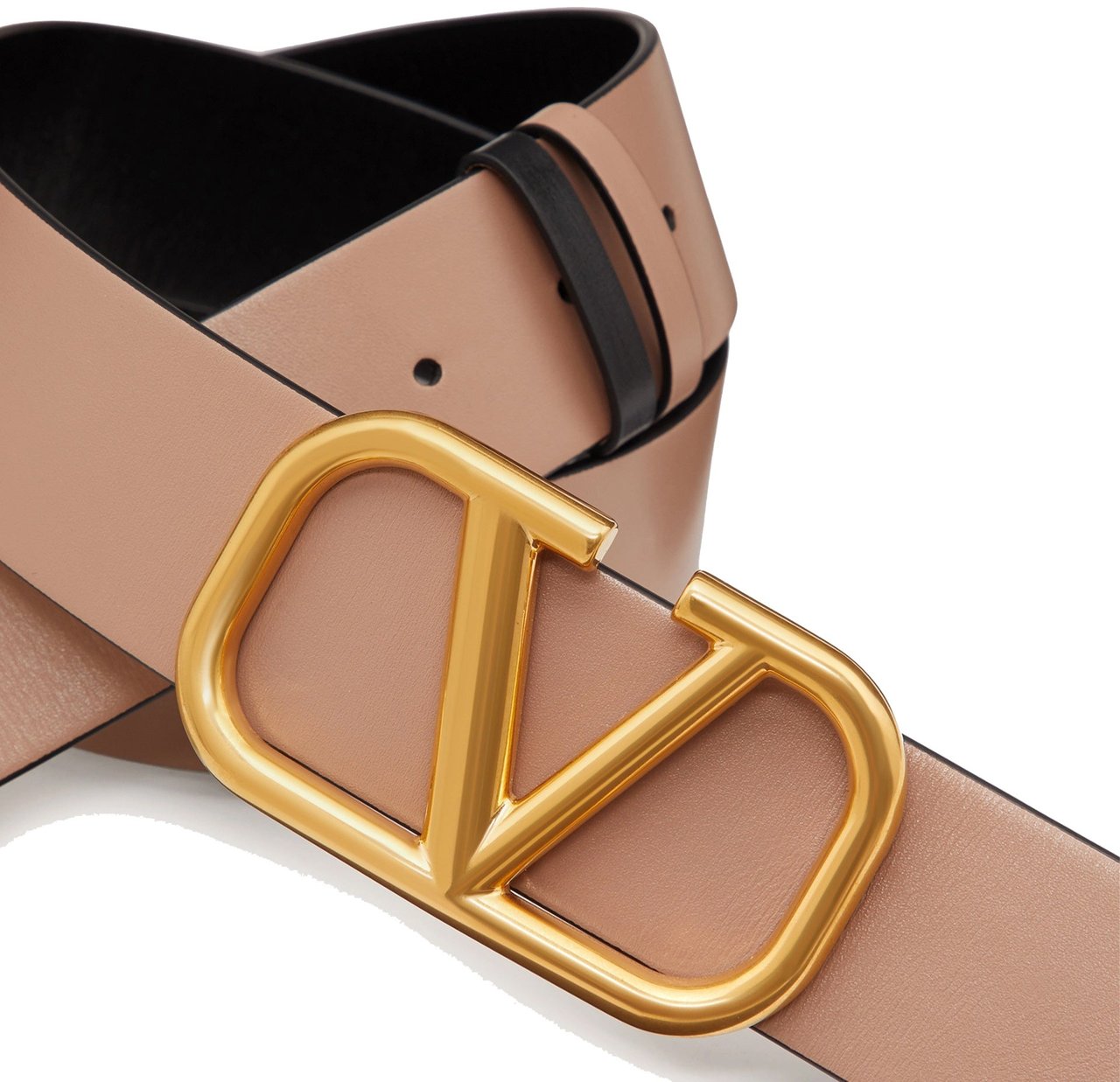 Valentino Valentino Garavani VLogo reversible Belt Beige