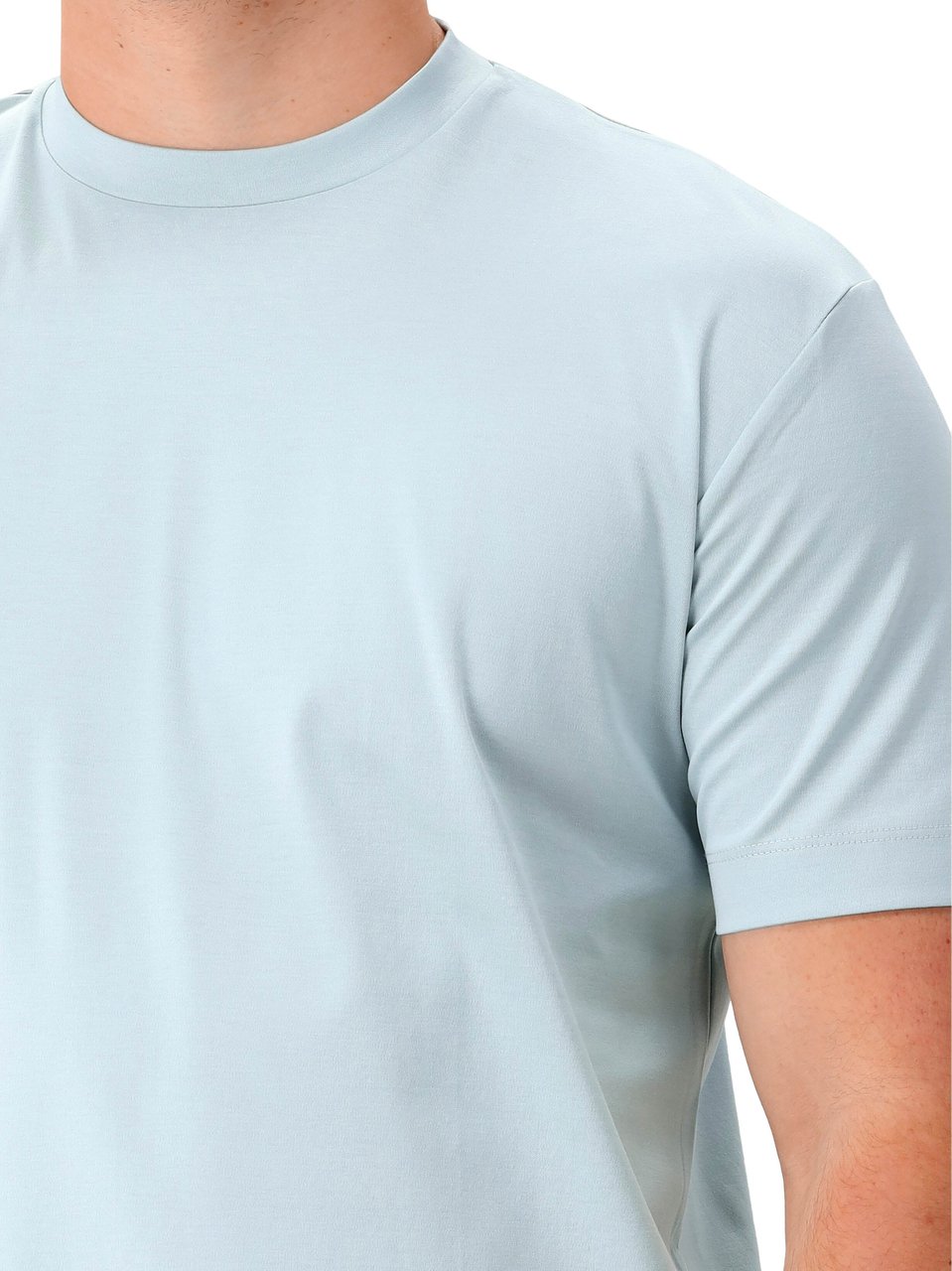 Valenza Valenza T-shirt Interlock Supima Mint Blauw