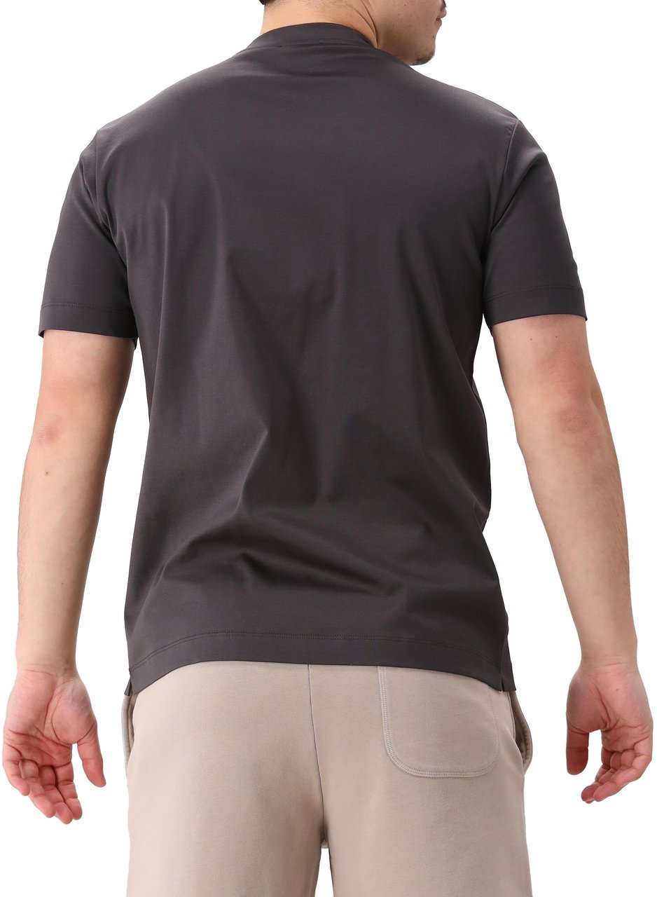 Valenza Valenza T-shirt Interlock Supima Asphalt Bruin