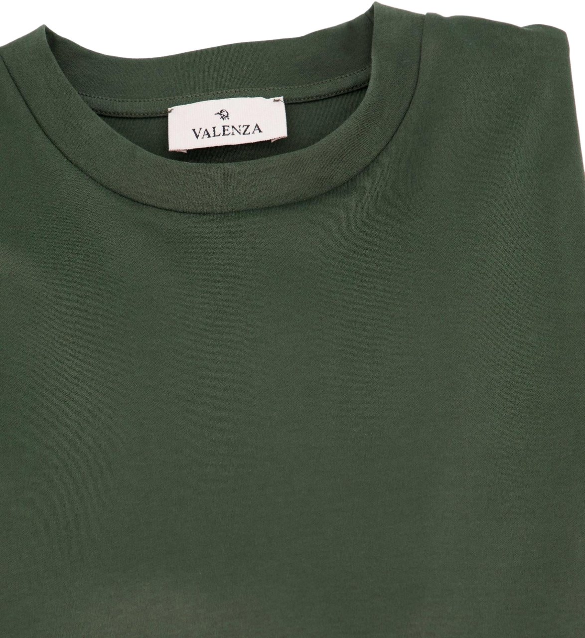 Valenza Heren Interlock Supima T-Shirt Groen Groen