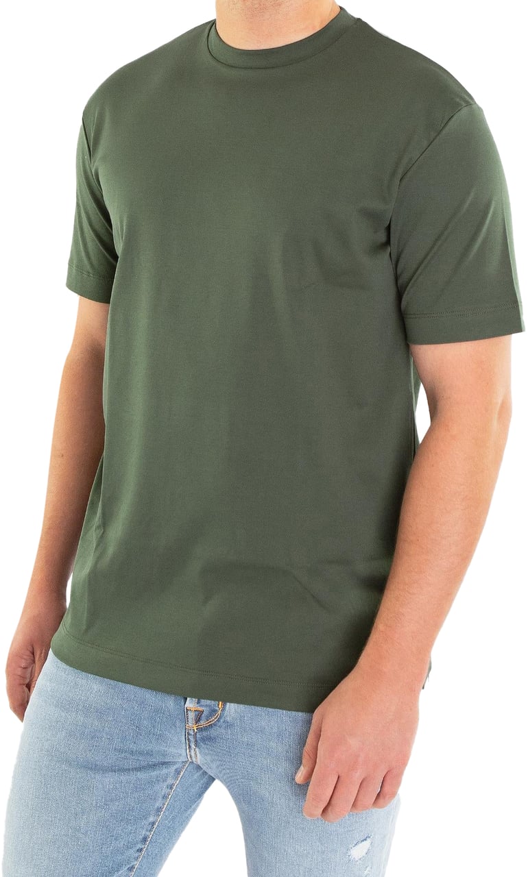 Valenza Heren Interlock Supima T-Shirt Groen Groen