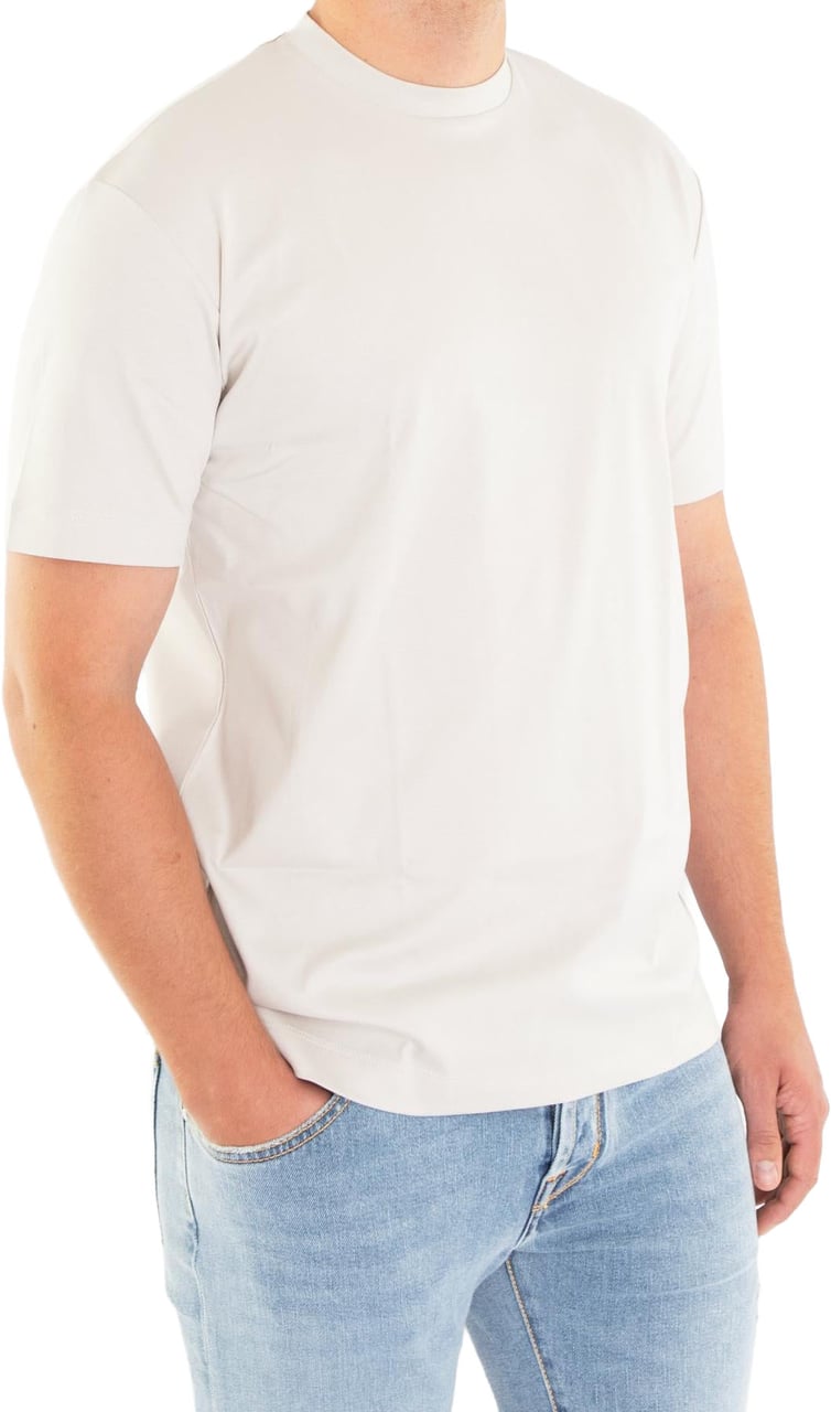 Valenza Heren Interlock Supima T-Shirt Grijs Grijs