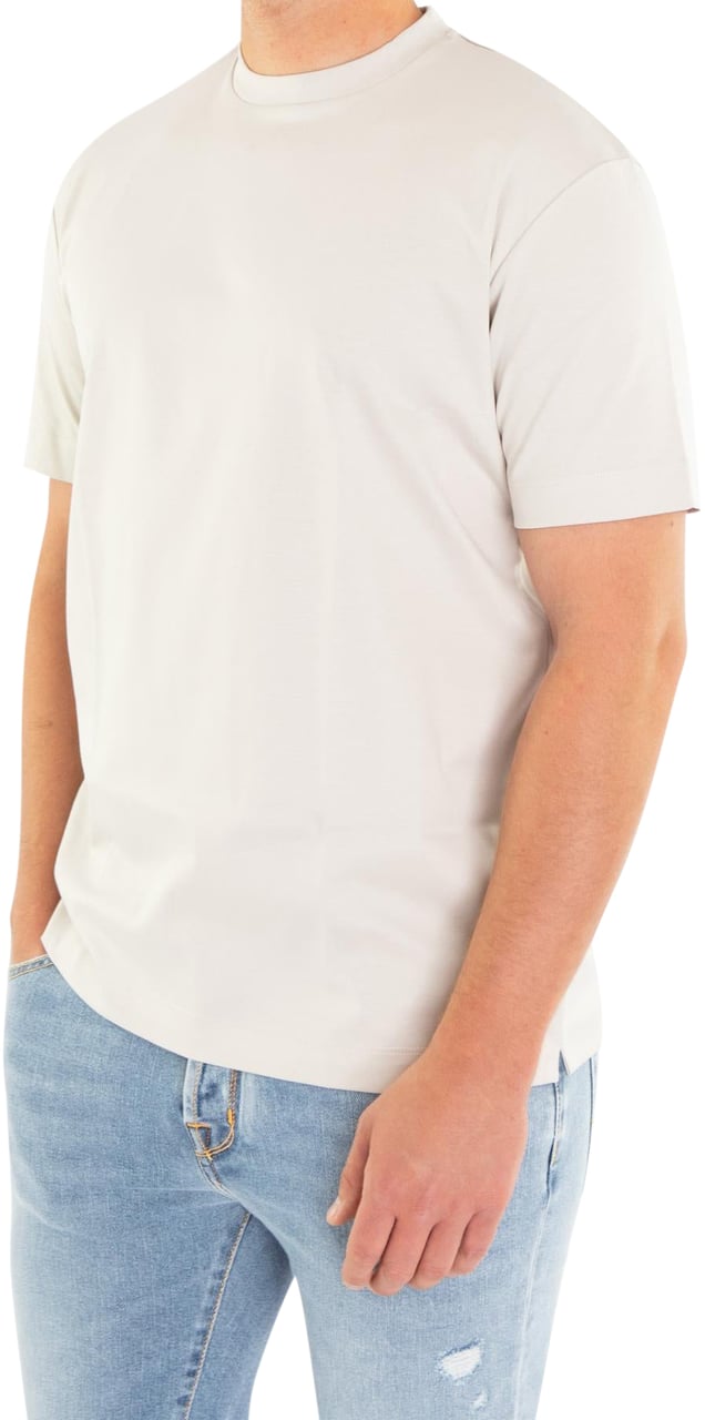 Valenza Heren Interlock Supima T-Shirt Grijs Grijs