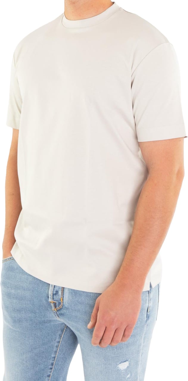 Valenza Heren Interlock Supima T-Shirt Grijs Grijs