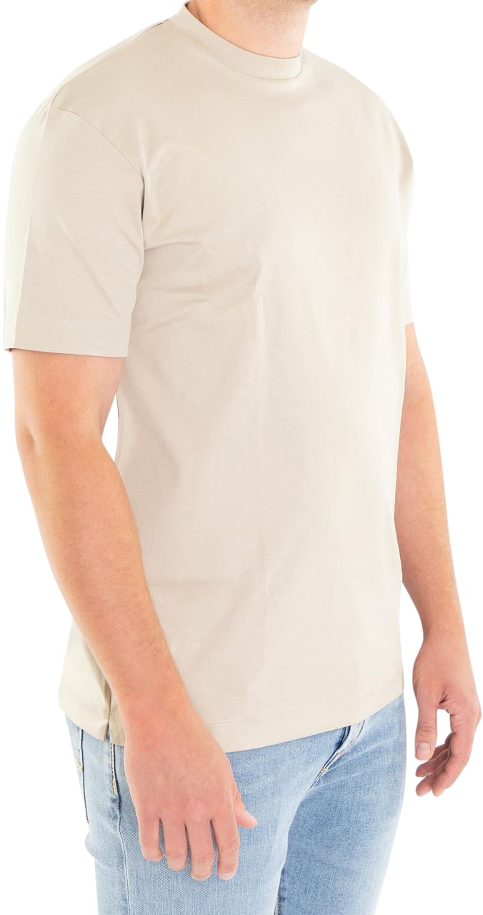 Valenza Heren Interlock Supima T-Shirt Beige Beige