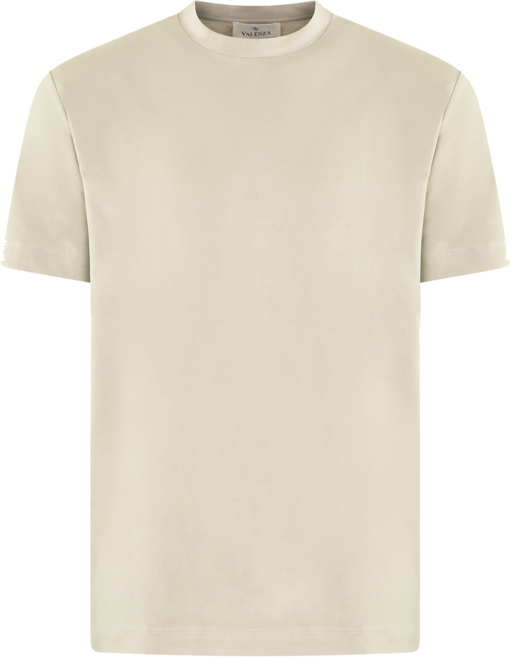 Valenza Heren Interlock Supima T-Shirt Beige Beige