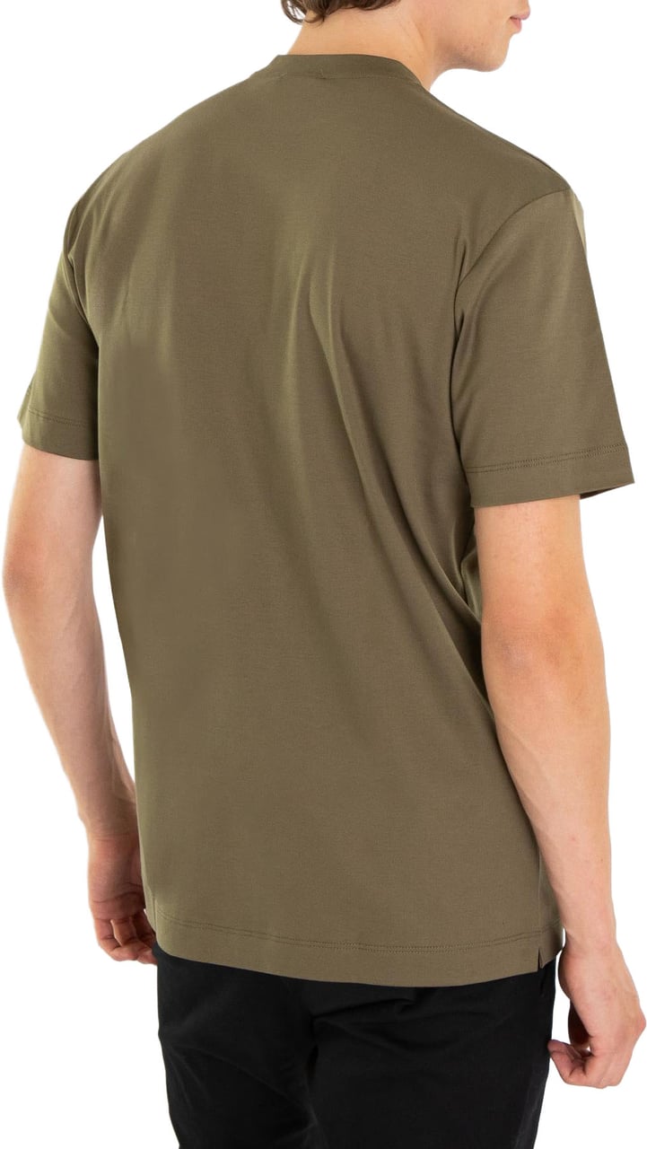 Valenza Heren Interlock Supima T-Shirt Beige Groen