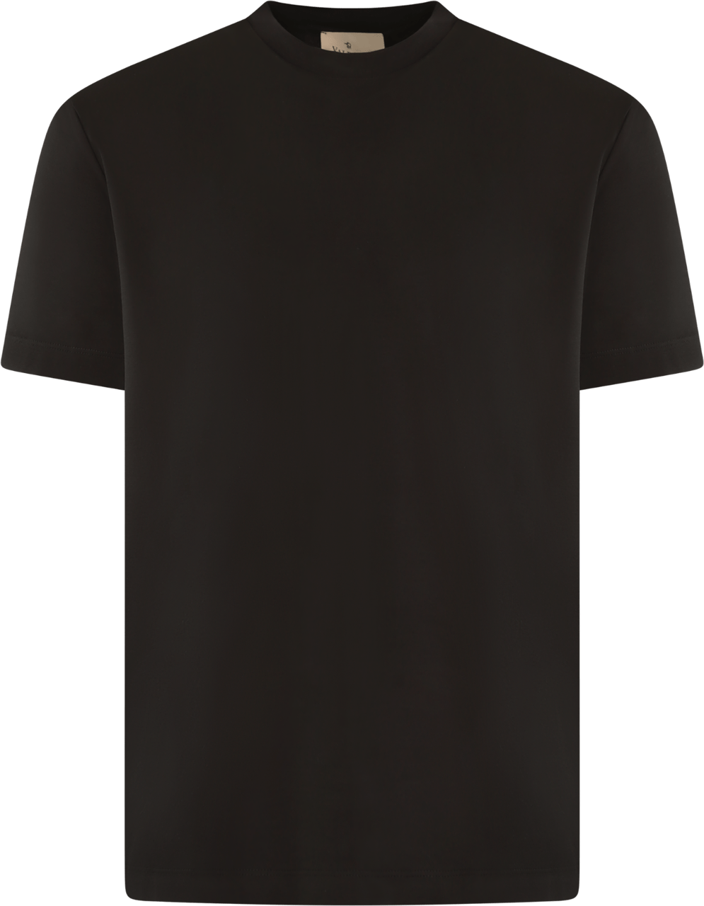 Valenza Heren Interlock Supima T-Shirt Zwart Zwart