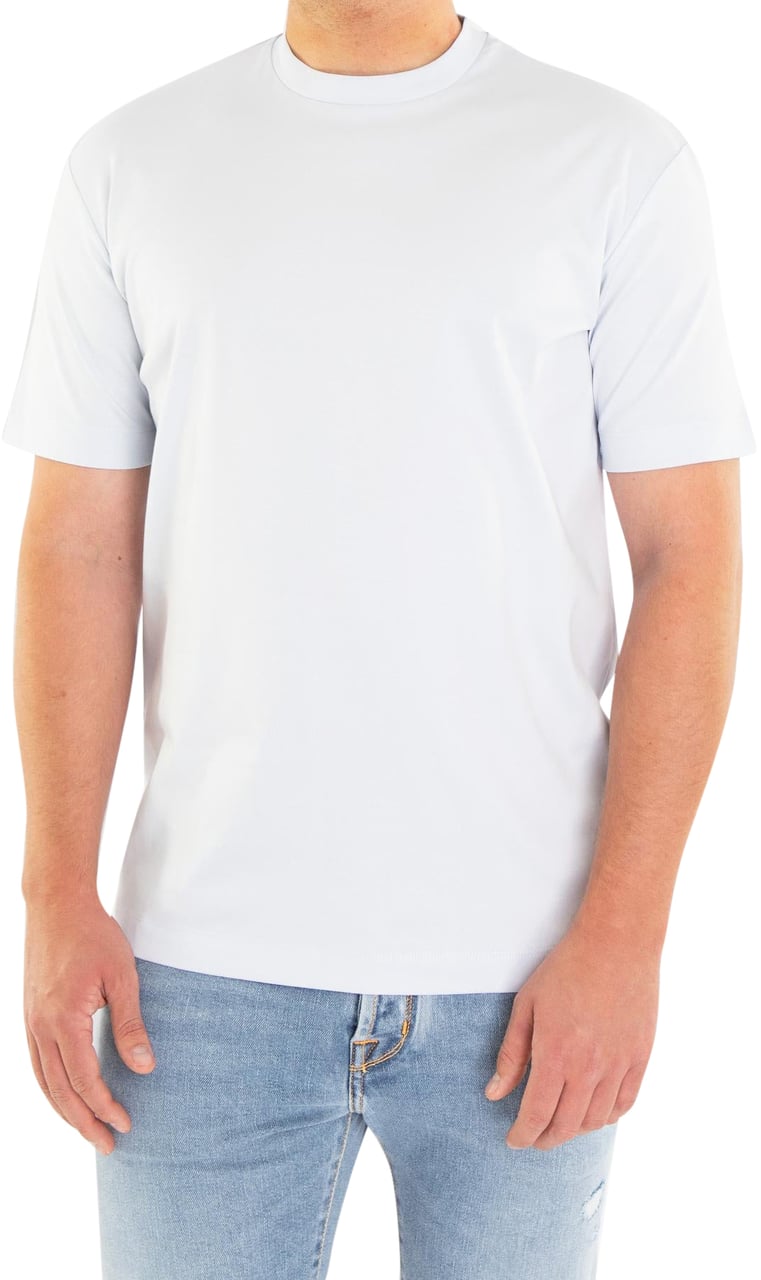 Valenza Heren Interlock Supima T-Shirt Blauw Blauw