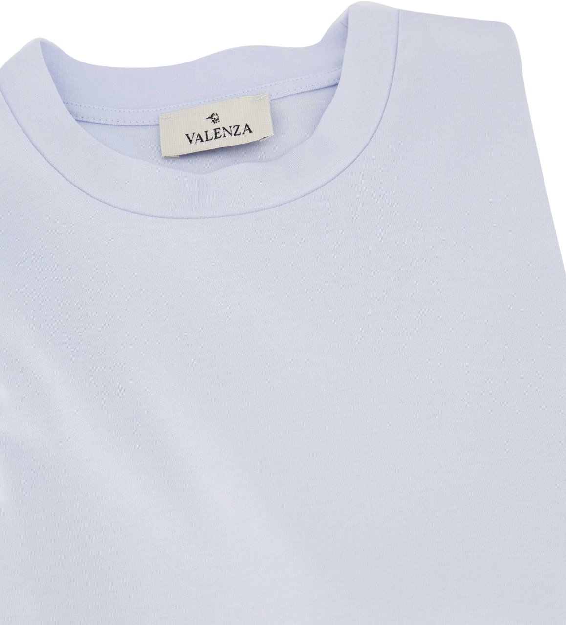 Valenza Heren Interlock Supima T-Shirt Blauw Blauw